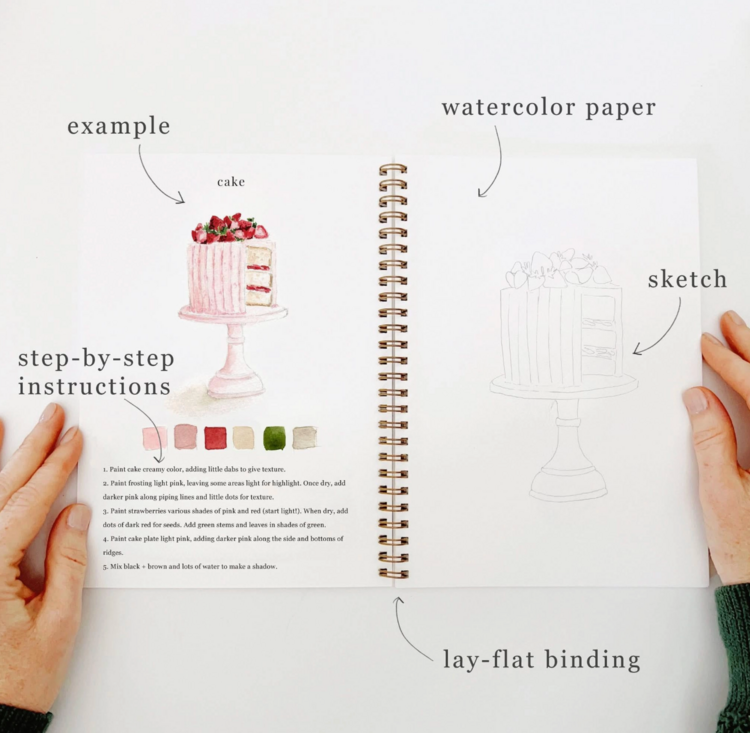 emily lex studio Baking Watercolor Workbook