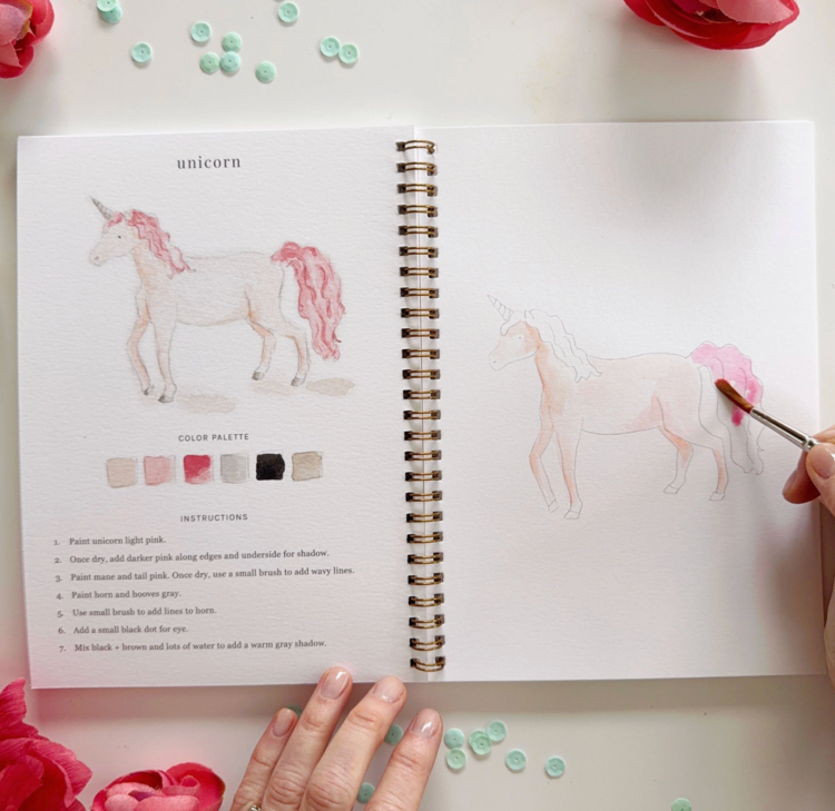 emily lex studio Fairytale Watercolor Workbook