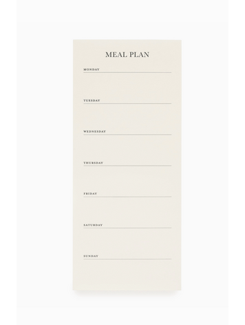 Sugar Paper Magnetic Notepad, Meal Plan