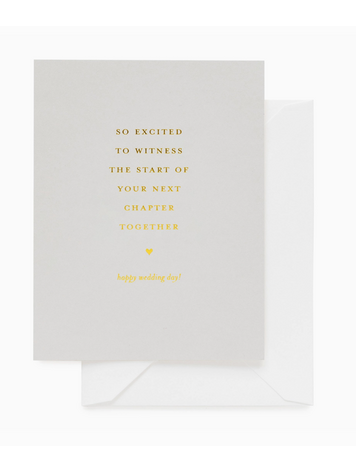Sugar Paper Next Chapter Happy Wedding Day