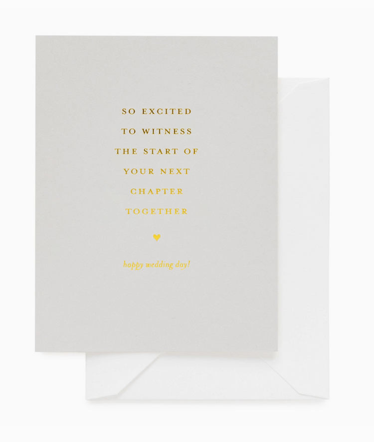 Sugar Paper Next Chapter Happy Wedding Day