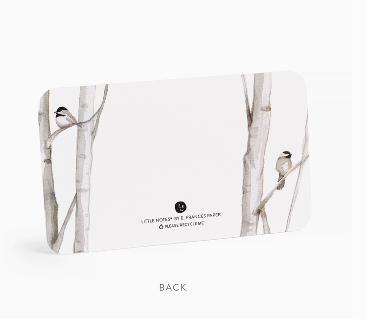 E. Frances Paper Studio Chickadee Little Notes