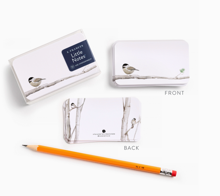 E. Frances Paper Studio Chickadee Little Notes