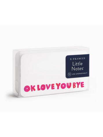 E. Frances Paper Studio Okloveyoubye Little Notes