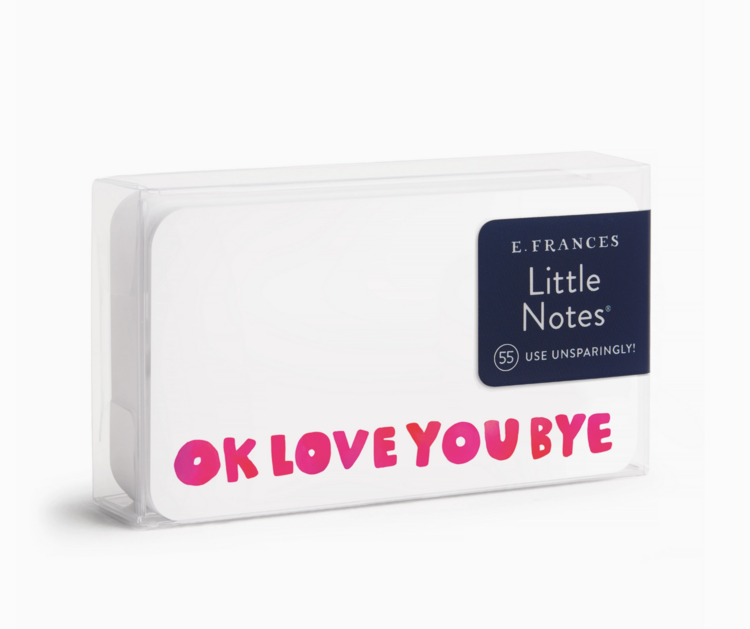 E. Frances Paper Studio Okloveyoubye Little Notes
