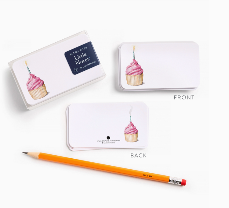 E. Frances Paper Studio Pink Cupcake Little Notes
