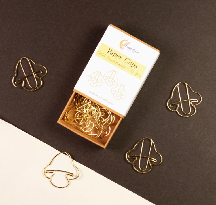 Lucid Moon Studio Gold Paper Clips