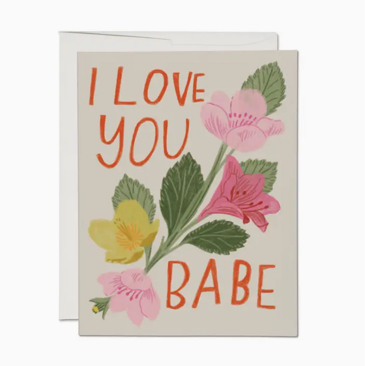 Red Cap Cards Love You Babe