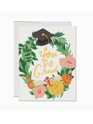 Red Cap Cards Graduation Wreath