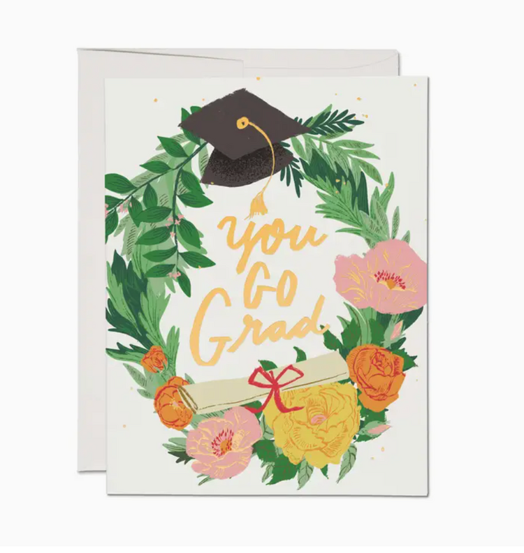 Red Cap Cards Graduation Wreath