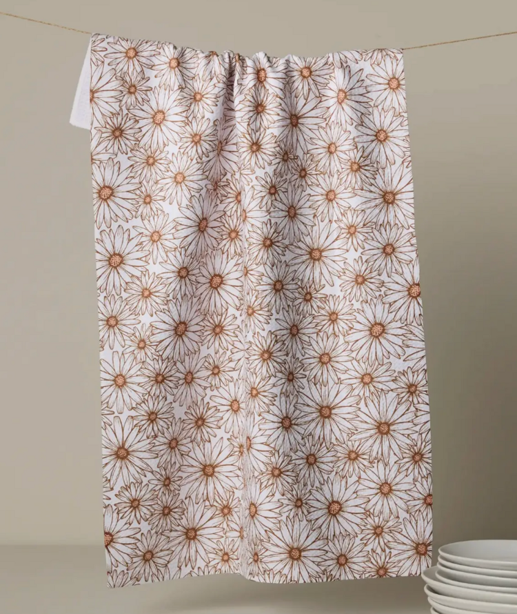 Geometry Daisy Trail Tea Towel