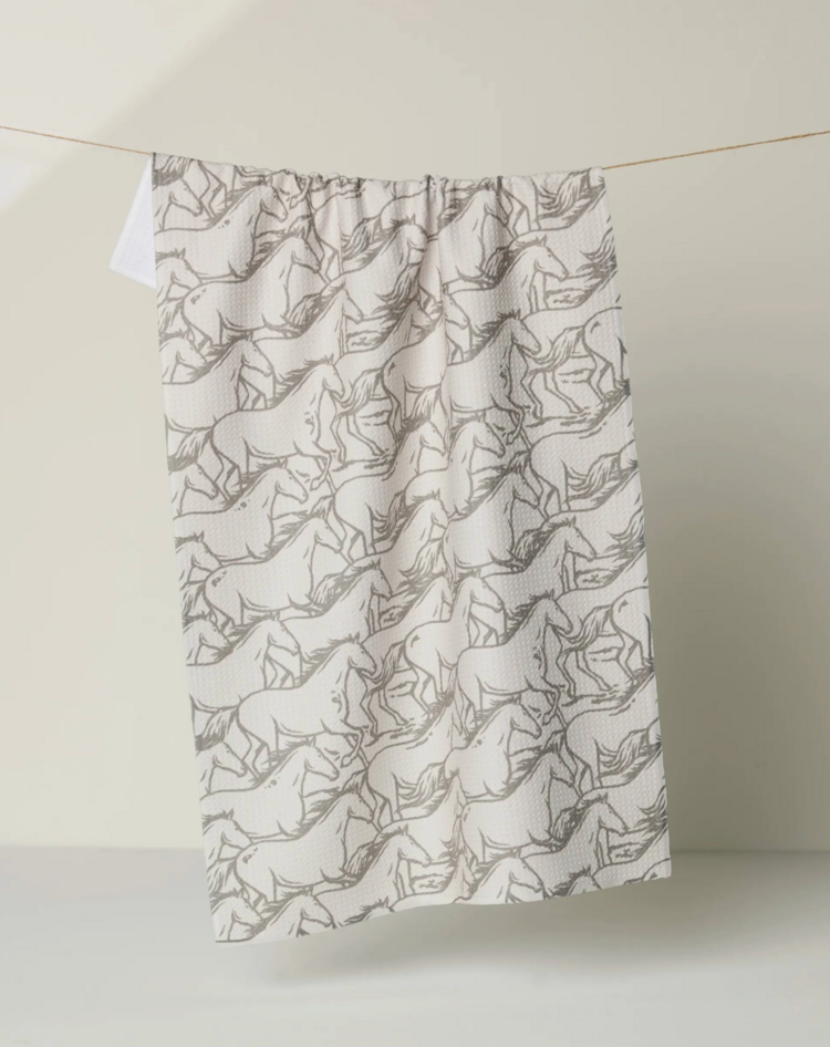 Geometry Full Stride Tea Towel