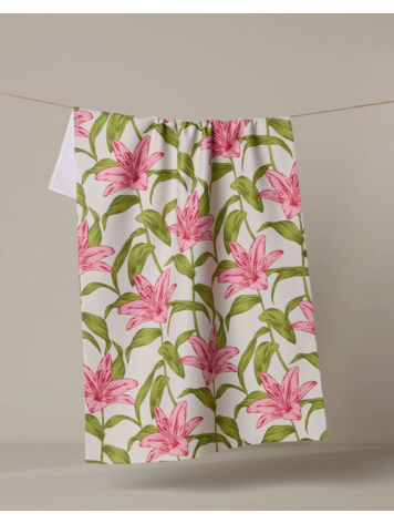 Geometry Mother Lily Tea Towel