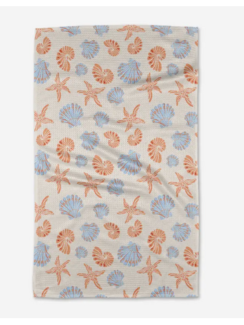 Geometry Starfish Sea Tea Towel