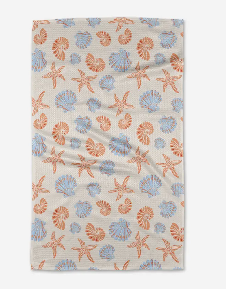 Geometry Starfish Sea Tea Towel