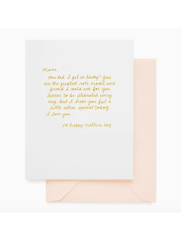 Sugar Paper Letter To Mom On Mother's Day