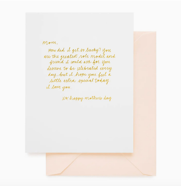 Sugar Paper Letter To Mom On Mother's Day