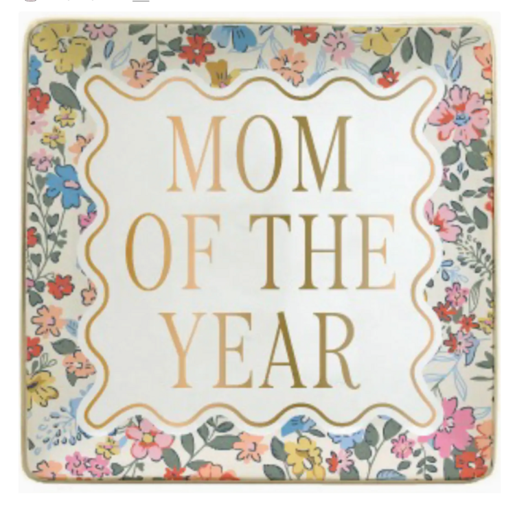 soiree-sisters Ceramic Mother's Day Trinket Tray | Mom of the Year