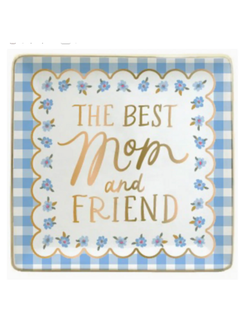 soiree-sisters Mother's Day Ceramic Trinket Tray | Best Mom and Friend