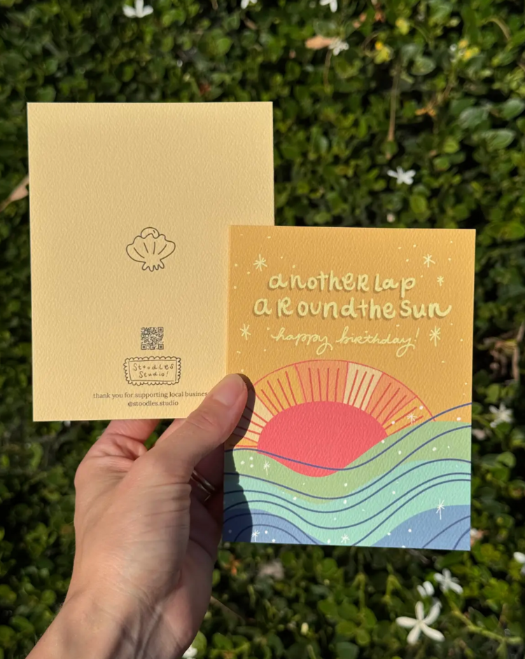 Stoodles Studio Sun Lap Card