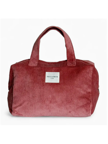 DE LA MUR LINE Extra Large Makeup Bag Coral