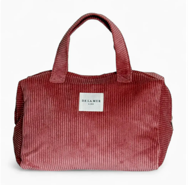 DE LA MUR LINE Extra Large Makeup Bag Coral