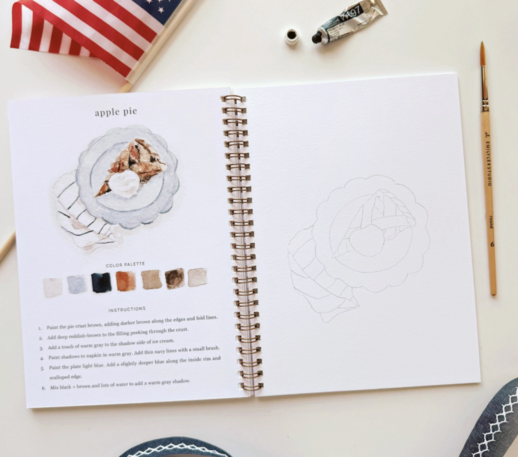 emily lex studio Americana Watercolor Workbook