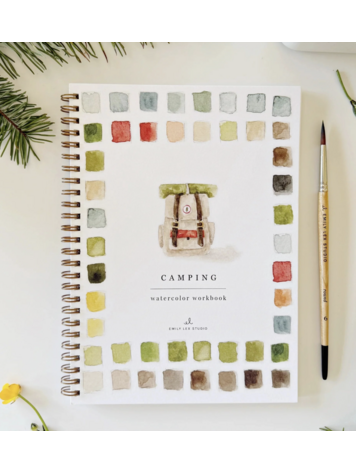 emily lex studio Camping Watercolor Workbook