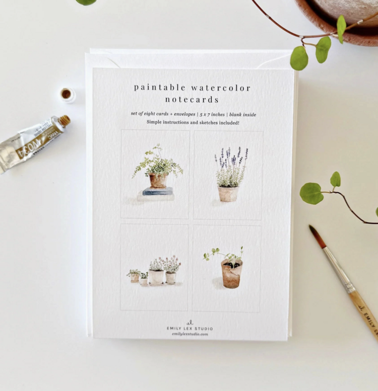 emily lex studio Plant Notecard Set