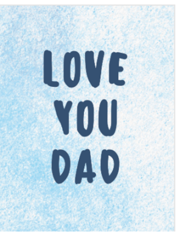 Sweet Paper Custom Love  You Dad