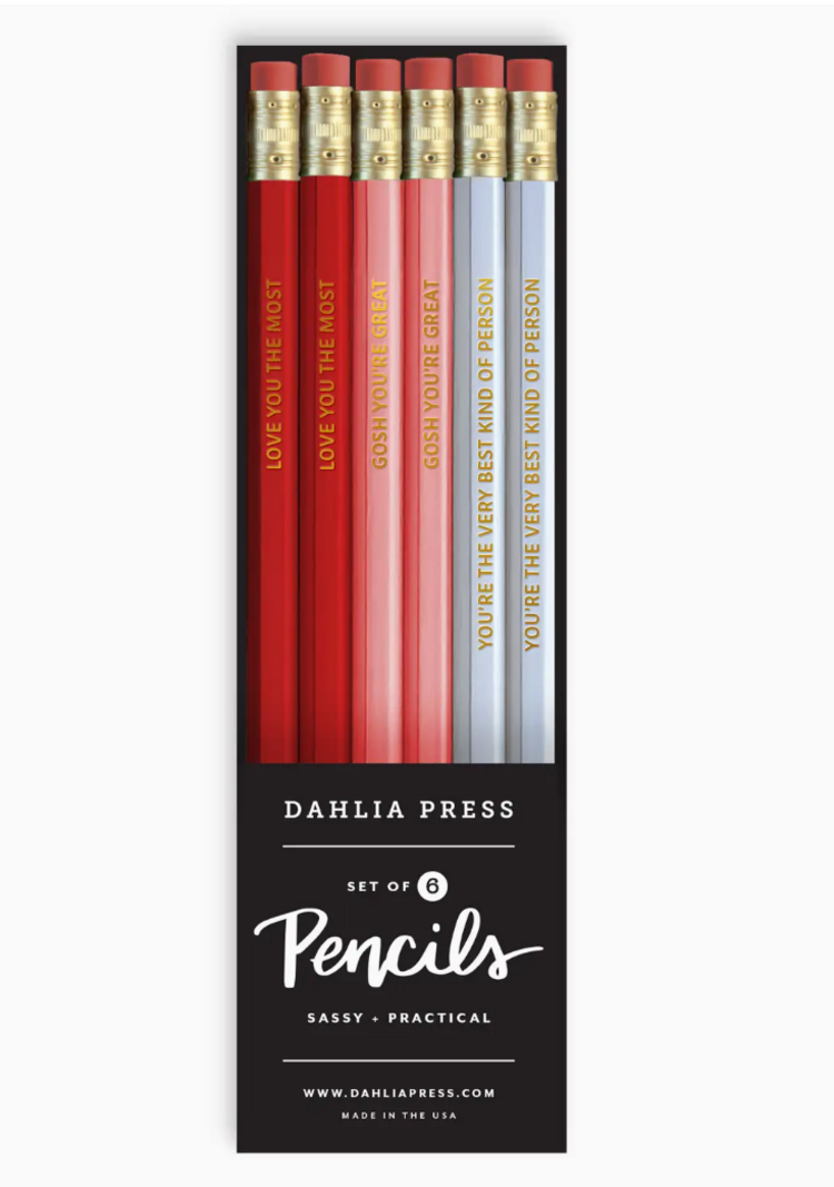 Dahlia Press Love Set Of Pencils