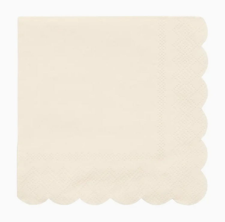 Meri Meri Small Cream Paper Napkins