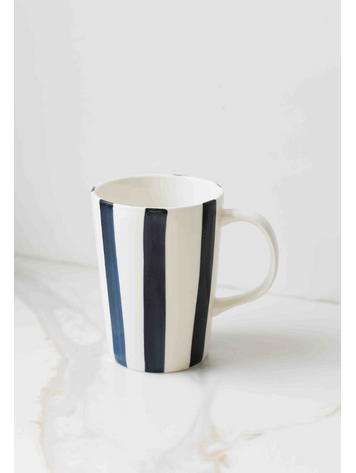 Fodory Hand-Painted Striped Ceramic Cup