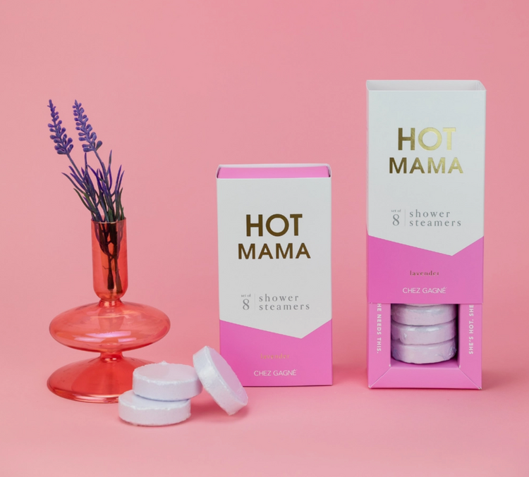 Chez Gagne Letterpress Hot Mama Shower Steamers
