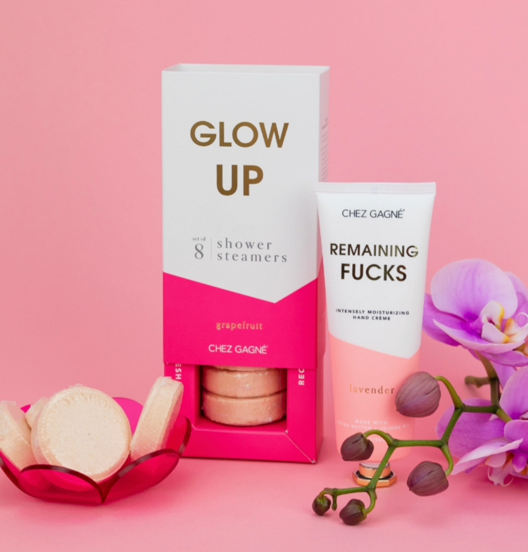 Chez Gagne Letterpress Glow Up  Shower Steamers