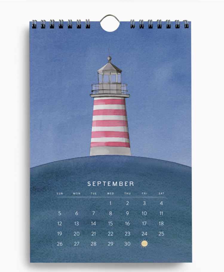 E. Frances Paper Studio A Year By the Sea Little Wall Calendar 2027