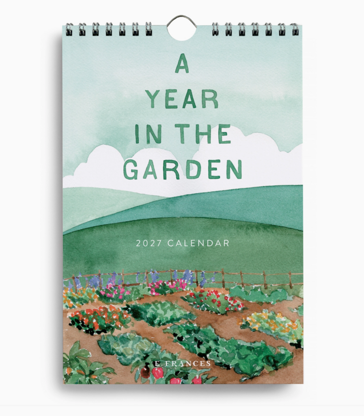 E. Frances Paper Studio A Year in the Garden Little Wall Calendar 2027