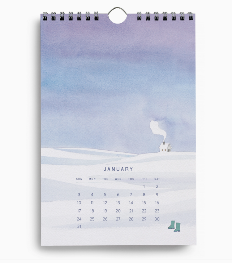 E. Frances Paper Studio A Year in the Garden Little Wall Calendar 2027