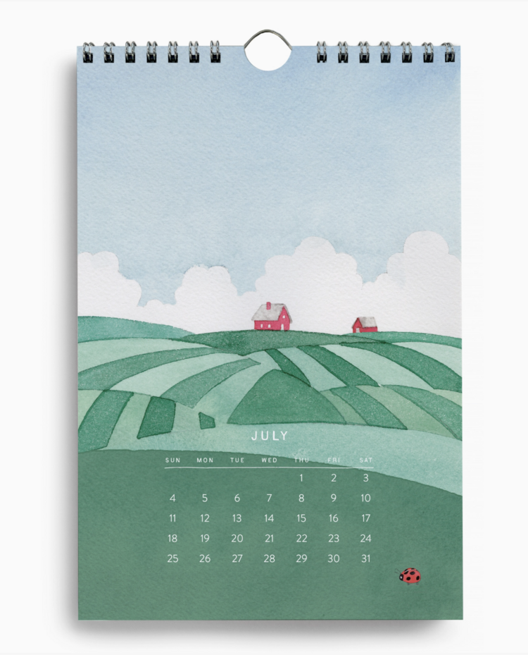 E. Frances Paper Studio A Year in the Garden Little Wall Calendar 2027