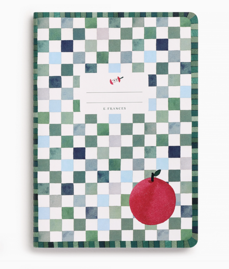 E. Frances Paper Studio Apple A Day Set of Two Stitched Notebooks