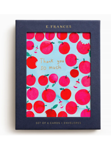 E. Frances Paper Studio Apple A Day Thank You Boxed Card Set