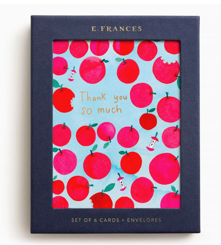 E. Frances Paper Studio Apple A Day Thank You Boxed Card Set