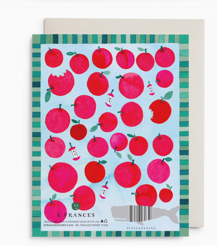 E. Frances Paper Studio Apple A Day Thank You