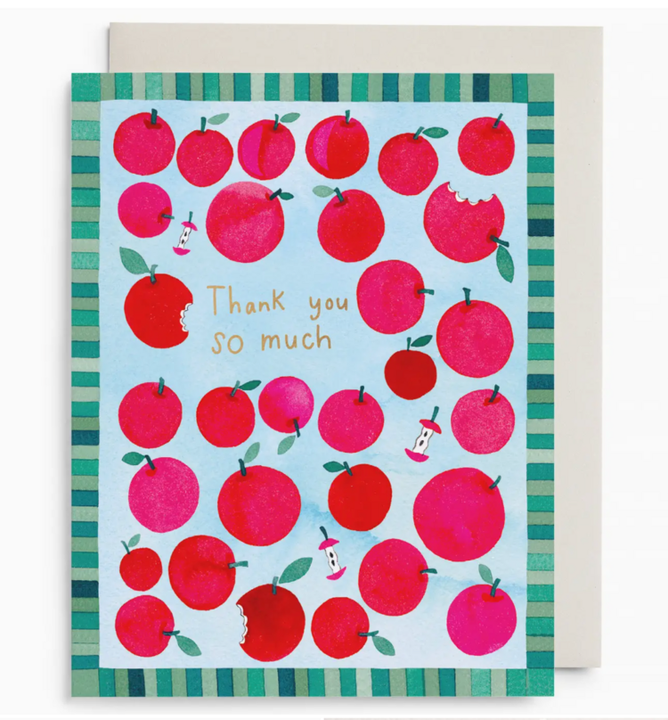 E. Frances Paper Studio Apple A Day Thank You