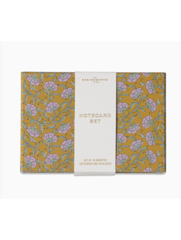Designworks Ink Vintage Floral Notecards - Set of 16 Assorted