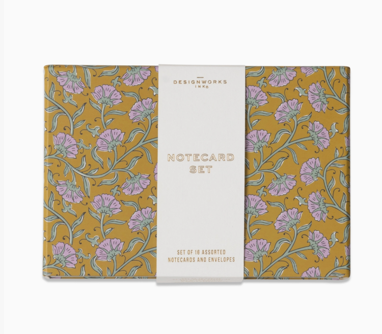 Designworks Ink Vintage Floral Notecards - Set of 16 Assorted