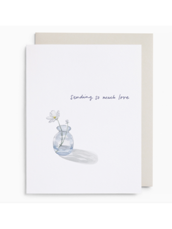 E. Frances Paper Studio Bud Vase Sending Love