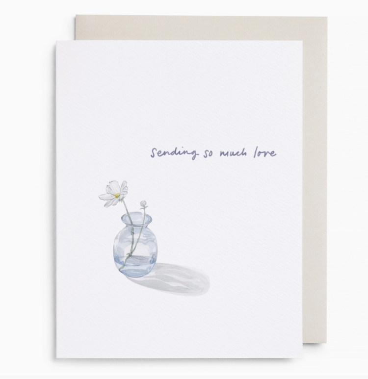E. Frances Paper Studio Bud Vase Sending Love