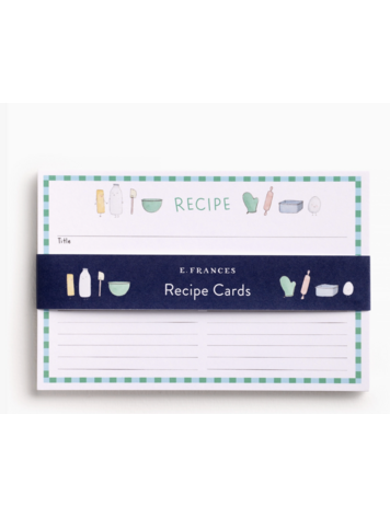 E. Frances Paper Studio Dessert First Recipe Card Set