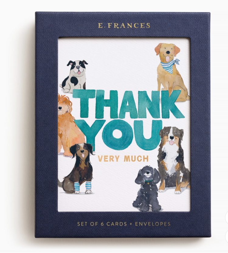 E. Frances Paper Studio Doggy Thank You Boxed Card Set